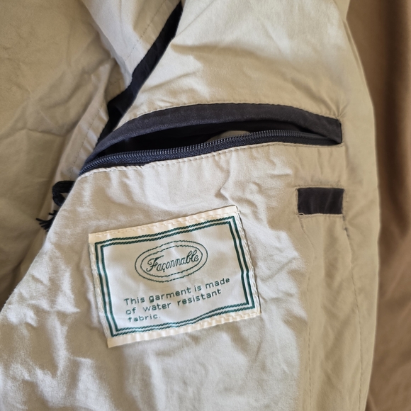 Faconnable Vintage Zip Jacket Men’s L Soft Cotton Lined Water Resistant - Picture 11 of 12